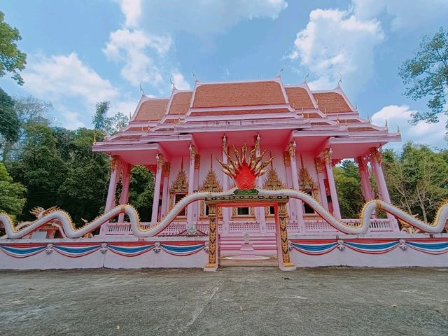 วัดเขาทุเรียน(วัด)สีชมพู  จ.นครนายก