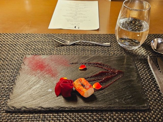 A cozy and romantic dinner at Tokyo Marriott Hotel