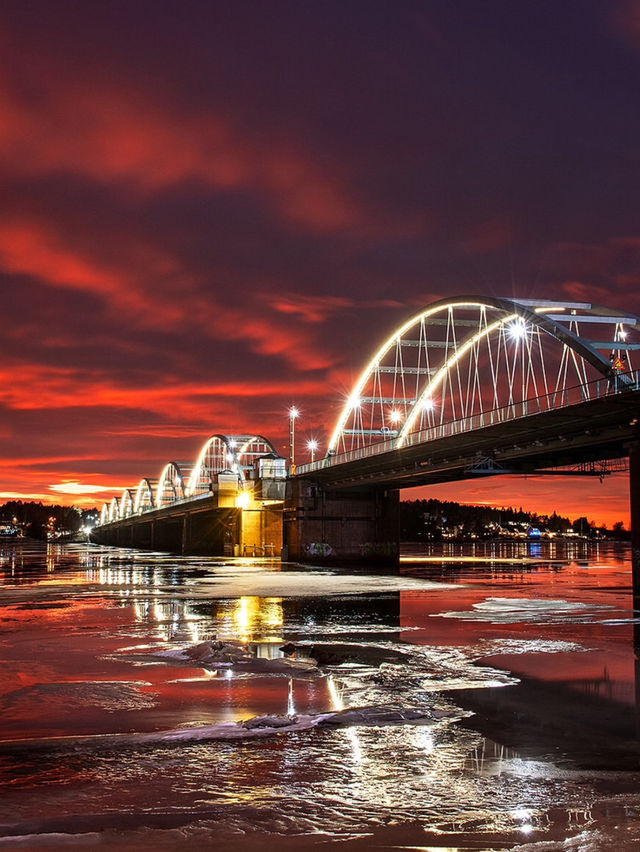 Bergnäsbron an iconic bridge in Luleå🌉