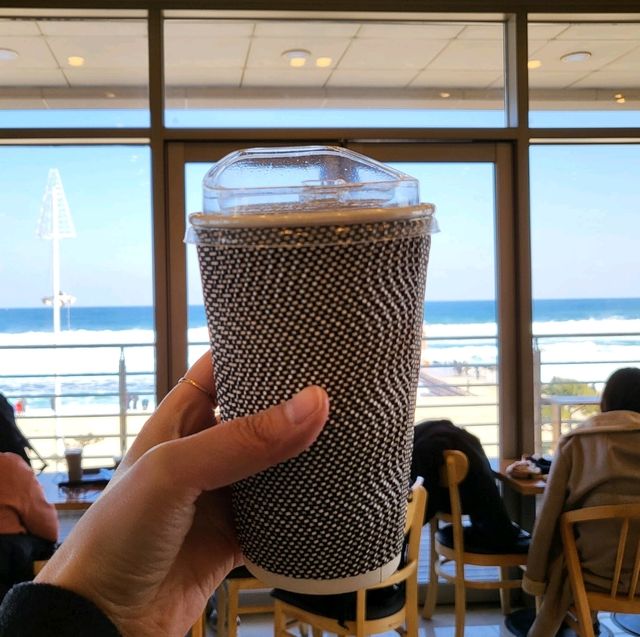 강릉 강문해변 바다뷰카페