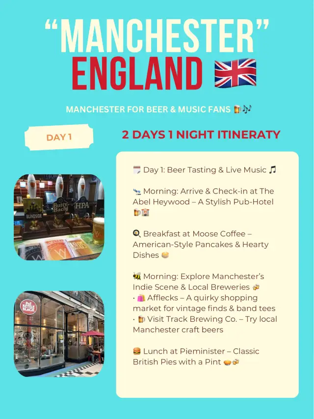 Manchester itinerary 