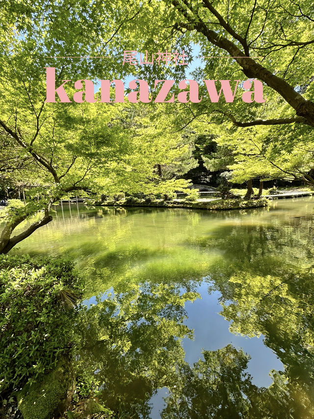 【金沢×尾山神社】楽器の庭と言われる緑溢れる庭園