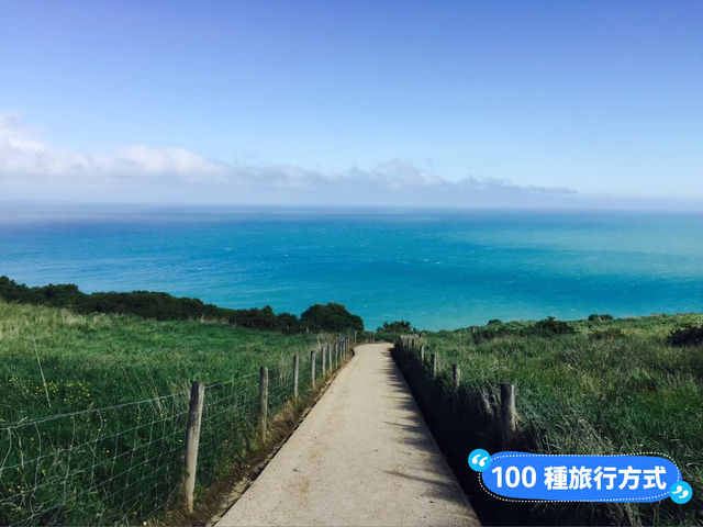 📍紐西蘭。【穿越岩壁的祕密沙灘】Tunnel Beach隧道裡藏著南島的海邊驚喜