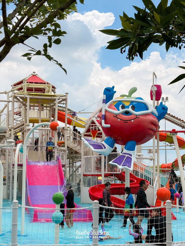 🛝💦 เล่นสวนน้ำบนห้างในวันหยุด
