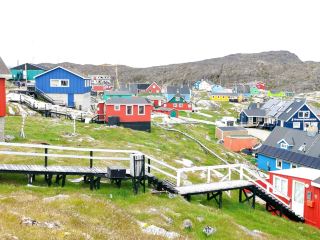 Calm, Cold, in Aasiaat Greenland