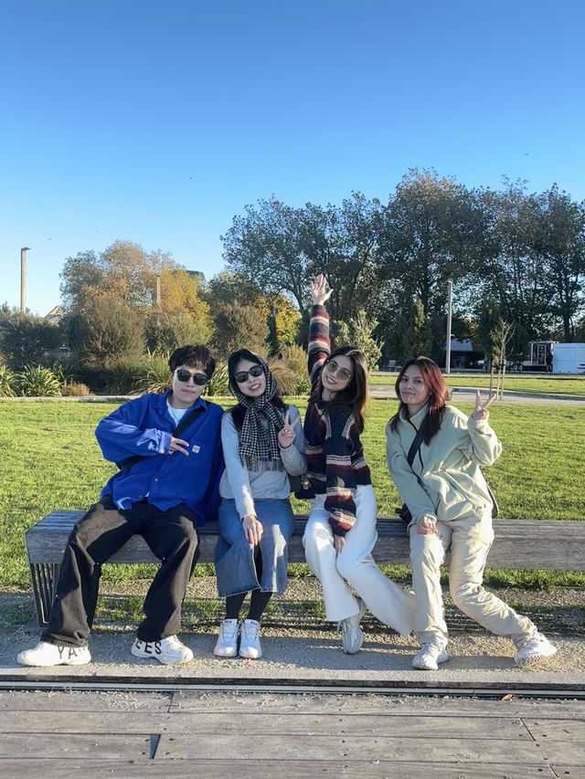 🌞白天版陶波湖真的巨好拍！旁邊還藏著一片金黃色的發呆公園🍂