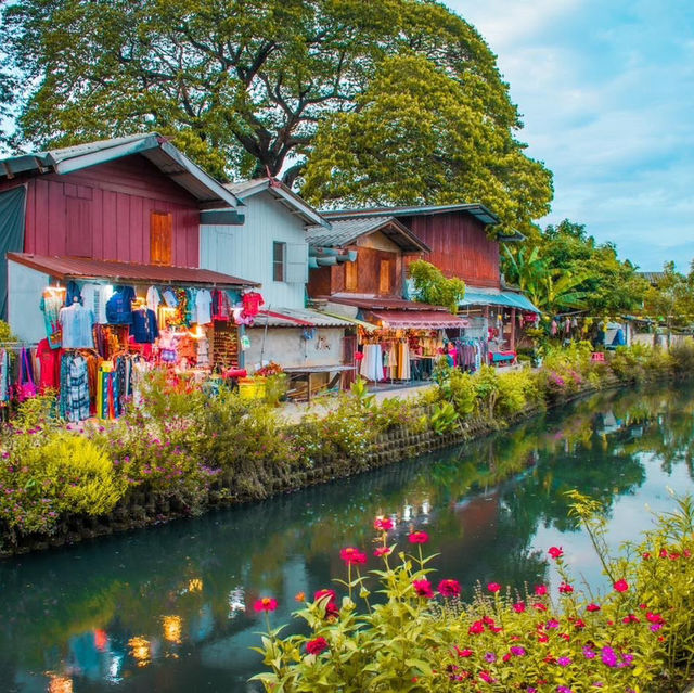 คลองแม่ข่า เชียงใหม่ เดินเที่ยวบรรยากาศสุดชิลล์ 