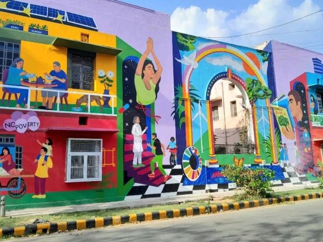 🎨 Colors of Change: The Streets of Lodhi Art District 🧱✨