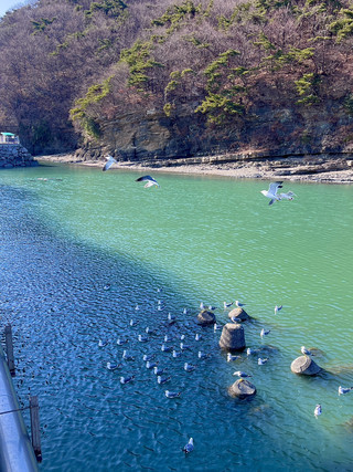 冬季扶安旅行 格浦港 采石崗風景