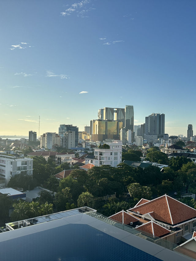 Beach vibes in the city, Phnom Penh’s Best rooftop pool 🏊 🏖️ 