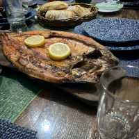 Enjoying fish farel during vocation 