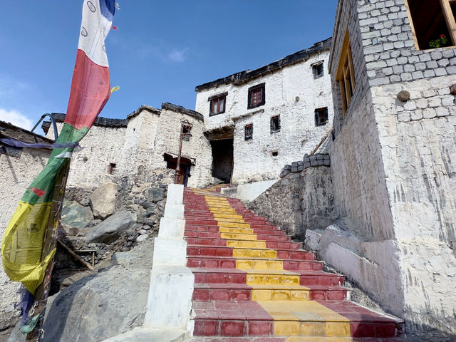 Buddhist Monastery lost high in mountains 