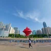 Qingdao, finally walking, relaxing on the beach