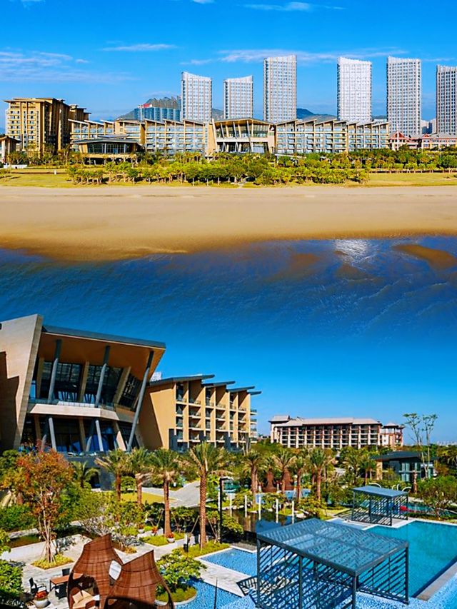 一出門就是大海的酒店（廈門萬麗酒店）可以享受陽光沙灘