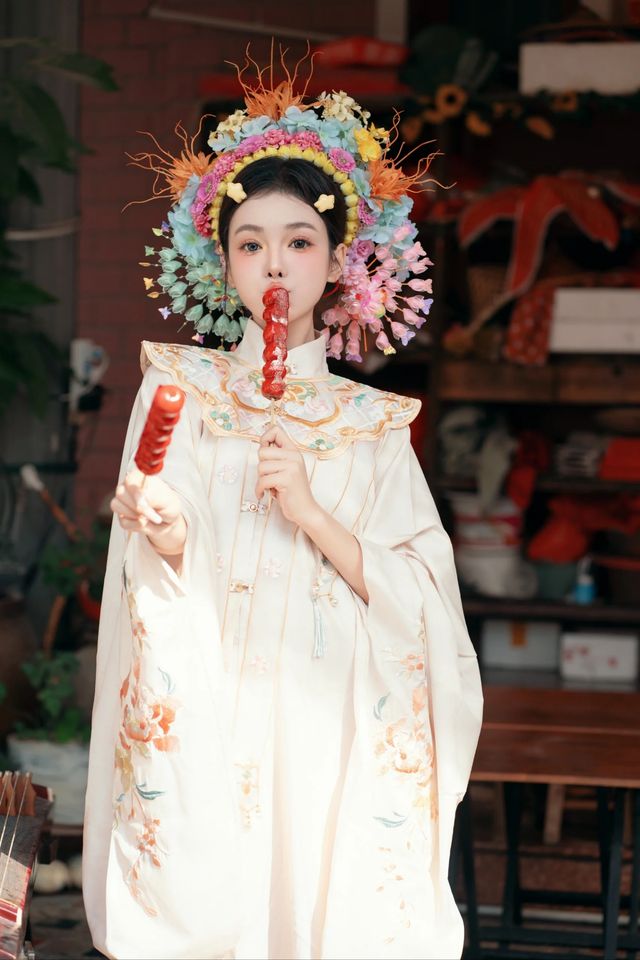 終於輪到我在泉州拍簪花啦！