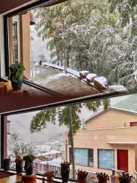 2024年的第一場雪，我在雨印茶坪看的