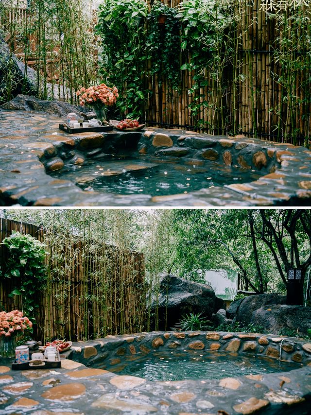 在廣州！一房一私湯！可以泡溫泉的森系營地