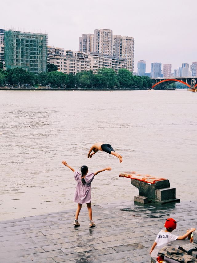 柳州旅遊|江濱公園|老城區的靚麗風景線