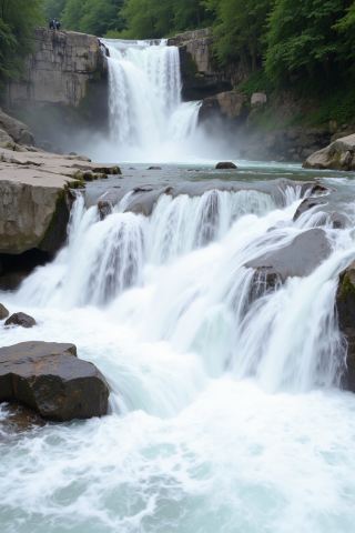 Which waterfalls are more stunning, domestic or international? 