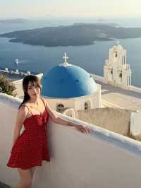 被希臘小島靚到喊同閨蜜嘅聖托里尼影相日記