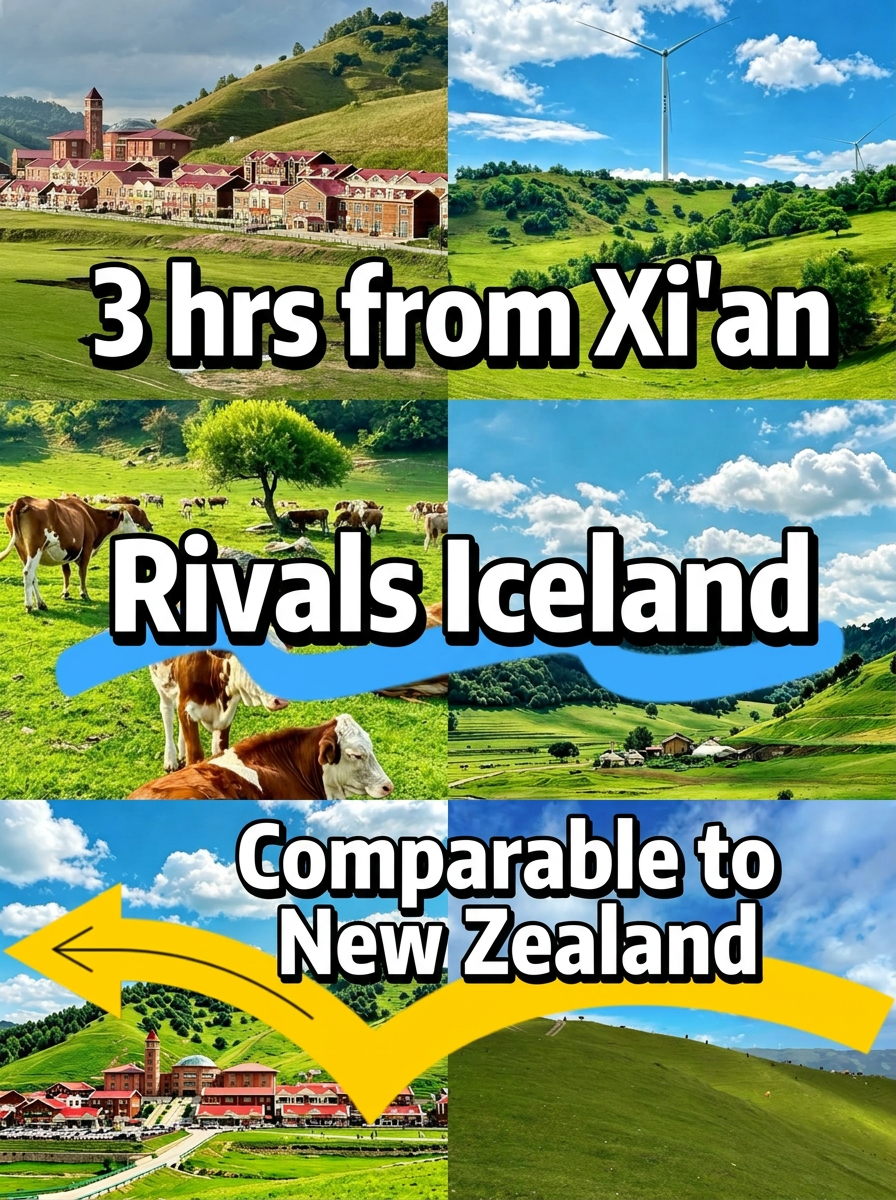 3 hours from Xi'an, I've experienced both Iceland and New Zealand