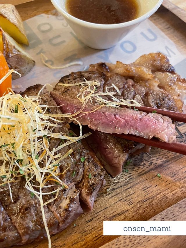 【福島 岳温泉】メインのお肉はプランによって選べる🍖