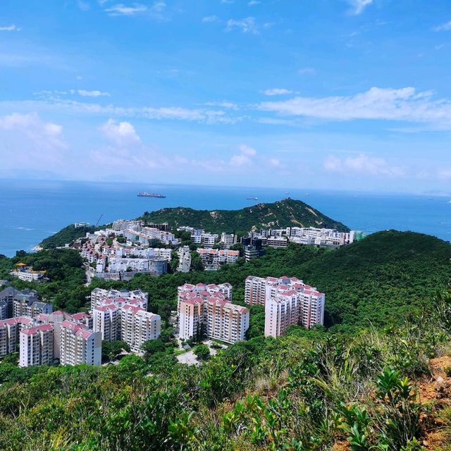 從赤柱峽道上孖崗山
