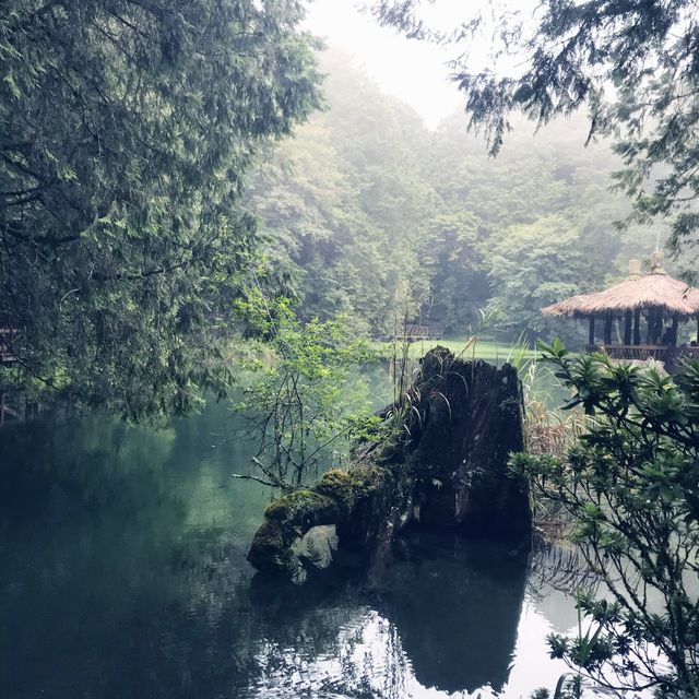 人間仙境 雲霧繚繞的姊妹潭