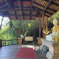 นั่งสมาธิธรรมชาติบำบัด ที่วัดผาลาด