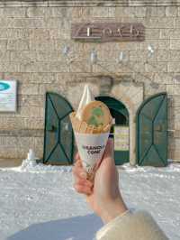 홋카이도 우유로 만든 우유 아이스크림🍦