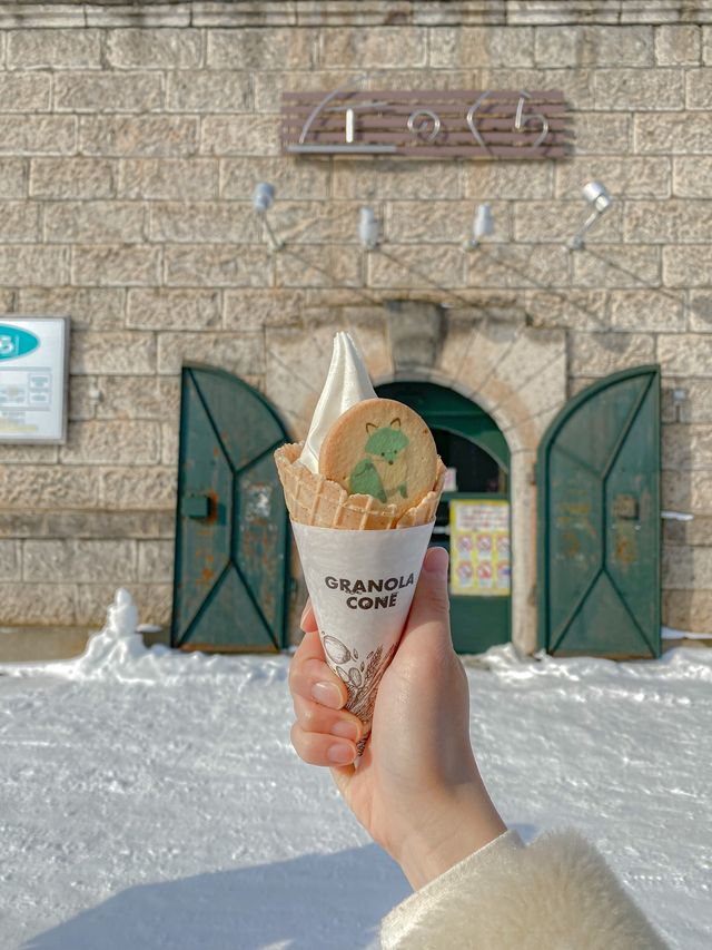 홋카이도 우유로 만든 우유 아이스크림🍦