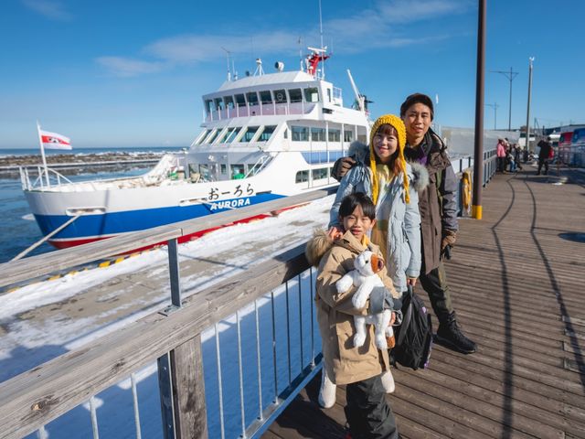 沒有流冰的網走破冰船