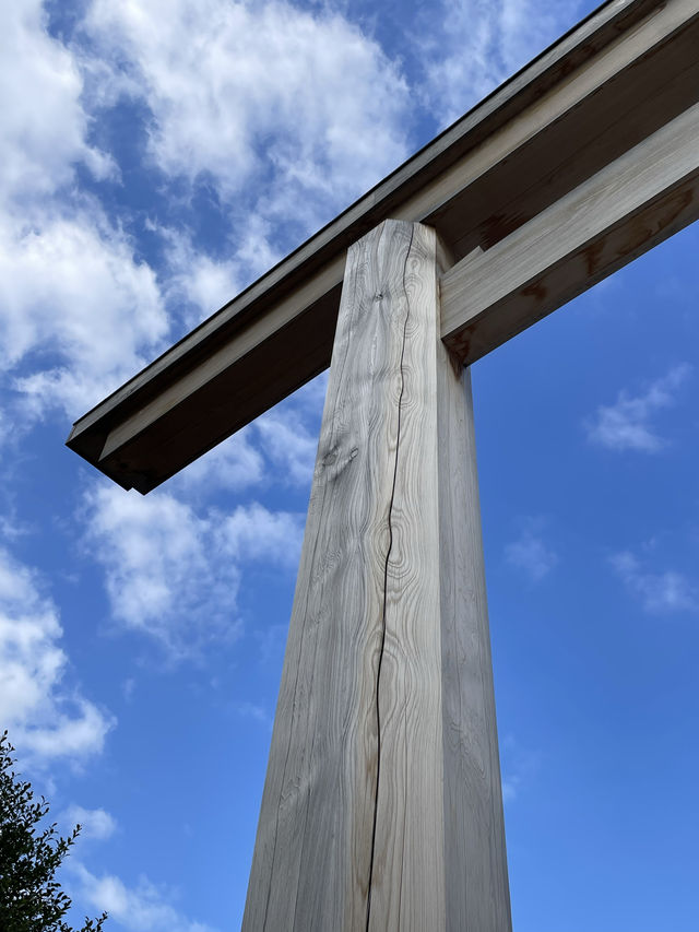 【大阪府/大鳥大社】八角形の柱の鳥居がある神社
