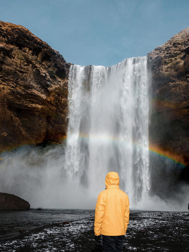 冰島🇮🇸 冰島最美瀑布Skogafoss 彩虹瀑布