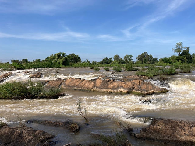 Waterfall on Mekong river