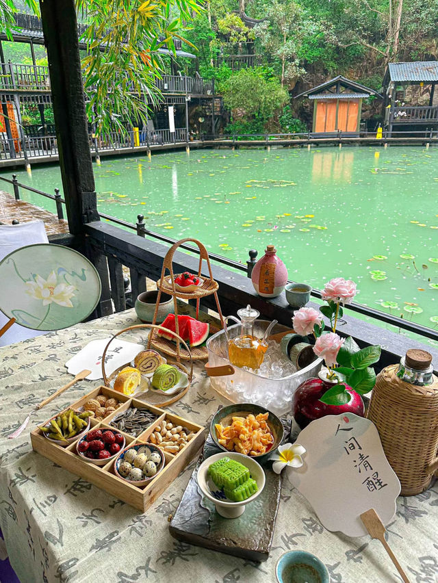 《小貼士》湖洲山莊：靚湖畔茶室，愛護環境