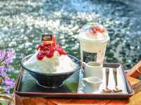คาเฟ่ในสวนญี่ปุ่นมีบ่อปลาคราฟ ชลบุรี