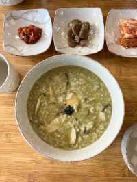 【韓国 ソウル】韓国の朝ごはんの定番✨あわび粥🍚