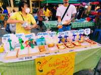 泰國曼谷市中心著名寺廟夜市Wat Ruak Bang Bamru market，靠近mrt地鐵站，純本地人夜市