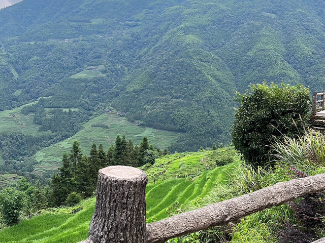 桂林龍脊梯田：綠梯田 × 藍天空，超美的畫面！
