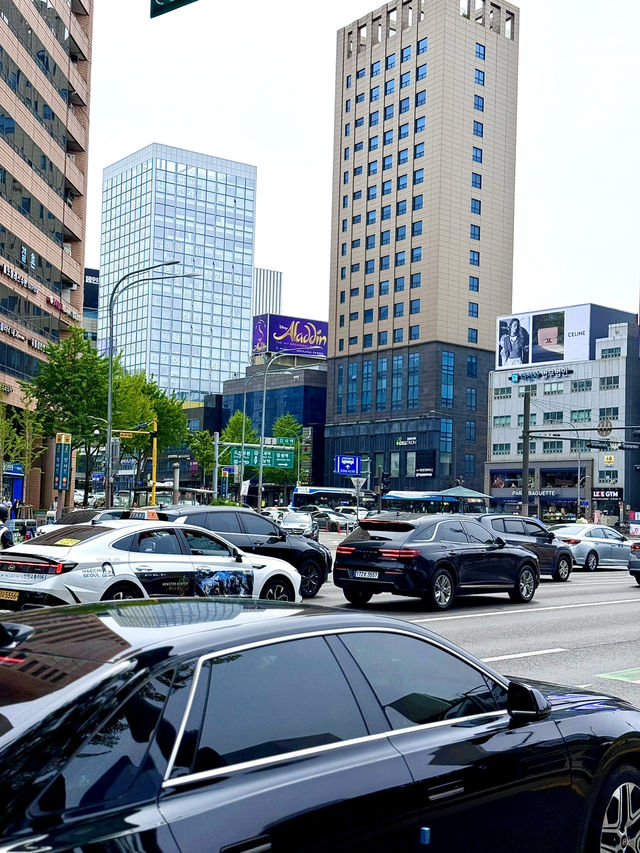 A Famous District in Seoul South Korea