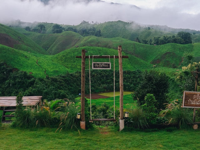 ที่พักน่านหน้าฝนระหว่างทางบ้านสะปัน-ห้วยโทน🌿