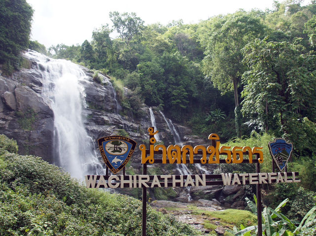 🌿 Refreshing Pause at Wachirathan Waterfall, Doi Inthanon