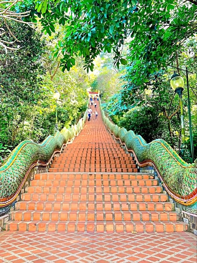 Walking Through Wat Phra That Doi Suthep in Chiang Mai
