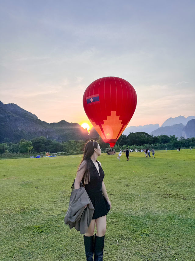 🎈 บอลลูนบินเที่ยวเหนือ Vang Vieng