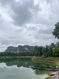 Behind the mountain