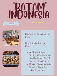 🇮🇩 Batam Itinerary: Family Fun & Theme Parks 🎡🍦