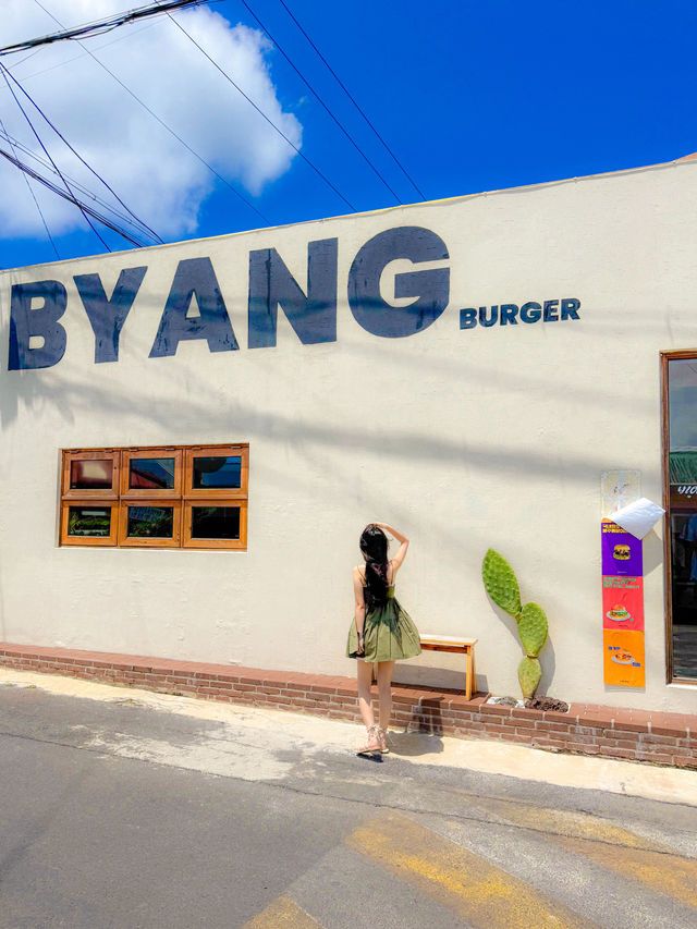 통문어가 들어간 수제버거 드셔보셨나요? 제주 버거 맛집, 비양버거