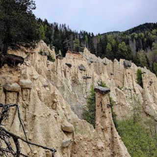 Natural Wonders at Erdpyramiden von Percha in South Tyrol
