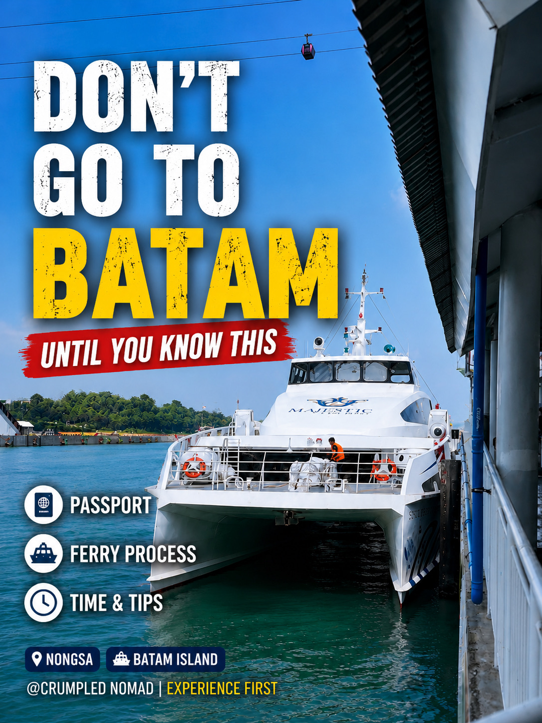 How to take the ferry from Singapore to Batam?
